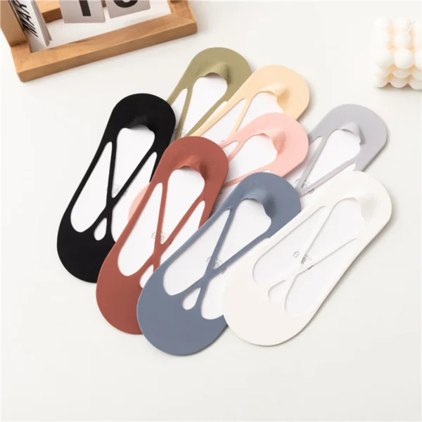 1 Pair Fashion Spring And Summer Non-slip High Heels Invisible Shallow Forefoot Half Socks Women's Ship Socks Cotton Socks