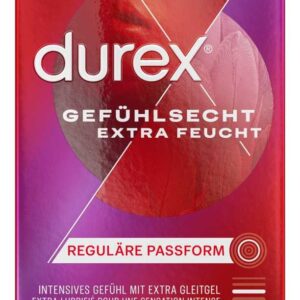 Durex 8 Gefühlsecht Extra Feucht Kondome 56 mm
