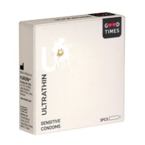 GOODTIMES Kondome "Ultra Thin" Sensitive Packung mit, 3 St., gefühlsechte Kondome ohne Latexgeruch