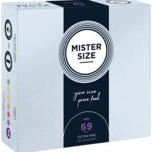 MISTER SIZE Kondome 36 Stück, Nominale Breite 69mm, gefühlsecht & feucht