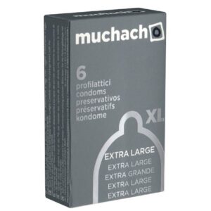 Muchacho XXL-Kondome Extra Large Packung mit, 6 St., italienische Kondome für geräumiges Vergnügen