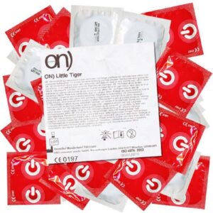 ON Condoms Kondome Little Tiger Beutel mit, 100 St., enge Kondome ohne Abrutschen, Maxipack