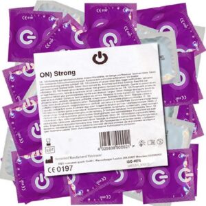 ON Condoms Kondome Strong Beutel mit, 100 St., dicke Kondome für maximalen Schutz, Maxipack