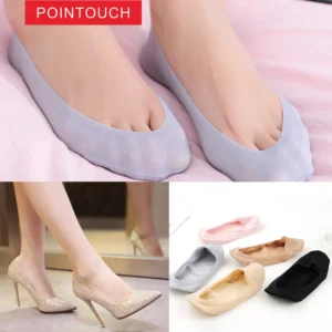 POINTOUCH Summer Invisible Thin Sock Slippers Silicone Ice silk Ladies Fashion Women Sexy Beathable High heels Boat Sock 1pair