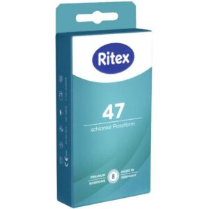 Ritex Kondome "47" Schlanke Passform Packung mit, 8 St., Kondome mit schlanker Passform für ein besonders sicheres Gefühl