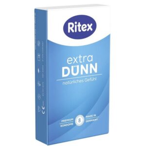 Ritex Kondome "Extra dünn" Natürliches Gefühl Packung mit, 8 St., besonders dünne Kondome mit angenehmen Geruch