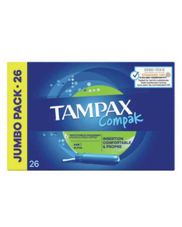 Tampax Compak Super Jumbo Pack 26 stk.