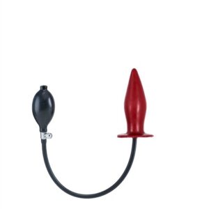 Inflatable Solid Butt Plug - Red L