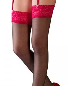 Stockings with Red Lace
