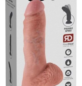 8"" Vibrating Cock with Balls