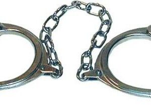 Legcuffs made of solid heavy metal