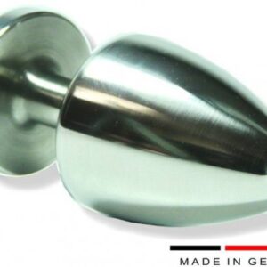 Buttplug made of stainless steel Ø 50 mm optional with writing