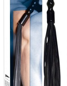 Leather Flogger with Wooden Handle