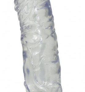 Clear Medium dildo in a special design - Ø 3