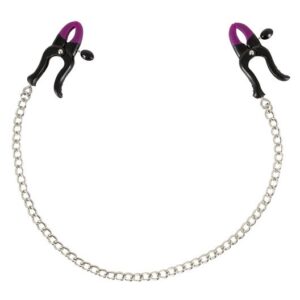 Adjustable nipple clamps with steel chain