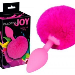 Playful Colorful Joy Bunny Tail Plug