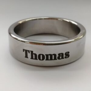 Your individual cockring made of stainless steel optionally with engraving