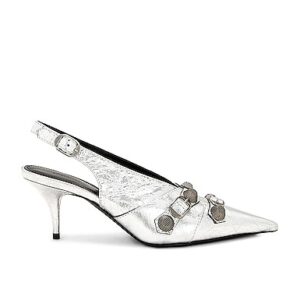 Balenciaga HIGH HEELS CAGOLE in Silber - Metallic Silver. Size 40 (also in 35, 38).