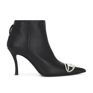 Diesel HIGH-HEELS in Schwarzes Leder - Black. Size 10 (also in 6, 7, 7.5, 8.5, 9).