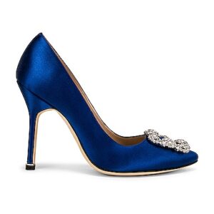 Manolo Blahnik HIGH-HEELS HANGISI in Blau - Blue. Size 39.5 (also in 37, 37.5, 38, 39, 40, 41, 41.5, 42).