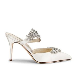 Manolo Blahnik HIGH-HEELS LURUM in Helle Creme - Cream. Size 39 (also in 34.5, 35, 36, 36.5, 37, 40).