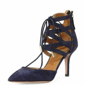 AQUAZURRA AQUAZZURA ICONIC BELGRAVIA SUEDE 75 PUMPS COURT SHOES SCHUHE HIGH HEEL Pumps