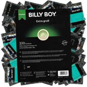 Billy Boy XXL-Kondome Extra Groß Packung mit, 100 St., XXL-Kondome mit Komfort-Form