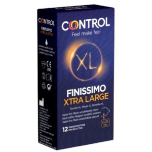CONTROL CONDOMS XXL-Kondome Finissimo Xtra Large Packung mit, 12 St., ultradünne XXL-Kondome für super sensitiven Safer Sex