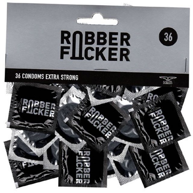 MISTER B Kondome Rubber Fucker Beutel mit, 36 St., starke Kondome für Männer -, für den Analverkehr einfach die richtige Wahl