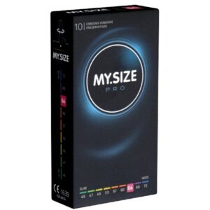MY.SIZE XXL-Kondome PRO 64mm Packung mit, 10 St., Maßkondome, Kondome für besten Tragekomfort und Sicherheit, die neue Generation MY.SIZE Kondome