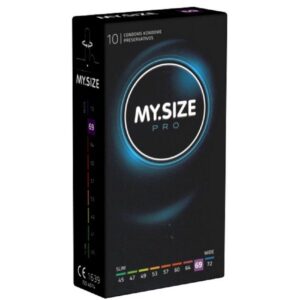 MY.SIZE XXL-Kondome PRO 69mm Packung mit, 10 St., Maßkondome, Kondome für besten Tragekomfort und Sicherheit, die neue Generation MY.SIZE Kondome