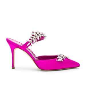 Manolo Blahnik HIGH HEELS LURUM 90 in Rosa - Pink. Size 34 (also in 34.5, 35).