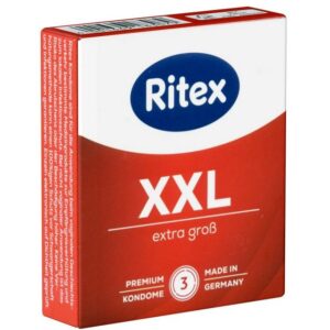 Ritex XXL-Kondome "XXL" Extra Gross Packung mit, 3 St., hochelastische Kondome für große Größen