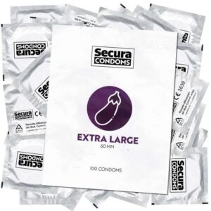 Secura XXL-Kondome Extra Large Packung mit, 100 St., extra große Kondome für mehr Komfort