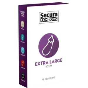 Secura XXL-Kondome Extra Large Packung mit, 48 St., extra große Kondome für mehr Komfort