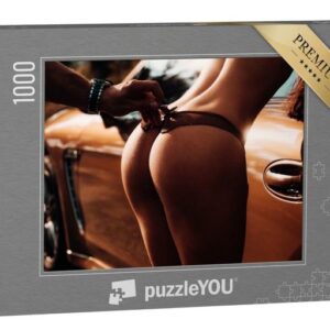 puzzleYOU Puzzle Verführung pur: Sexy Dessous und Luxuswagen, 1000 Puzzleteile, puzzleYOU-Kollektionen Erotik
