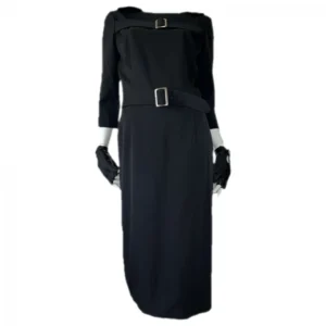 Comme Des Garcons Wolle Midi kleid