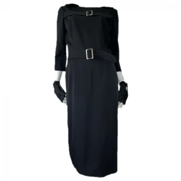 Comme Des Garcons Wolle Midi kleid