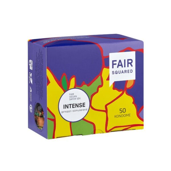 Fair Squared Kondome Vegane Kondome Intense 50 Stück, vegan