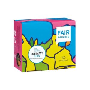 Fair Squared Kondome Vegane Kondome Ultimate Thin 50 Stück, vegan