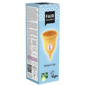 Fair Squared "Period Cup" vegane Menstruationstasse, Gr. L