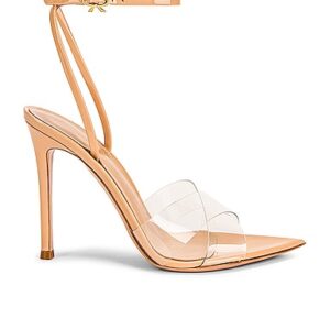 Gianvito Rossi HIGH HEELS STARK in Silber & Hellblau - Nude. Size 34.5 (also in ).