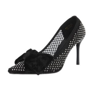 Ital-Design Damen Abendschuhe Elegant High-Heel-Pumps (86192562) Pfennig-/Stilettoabsatz High Heel Pumps in Schwarz