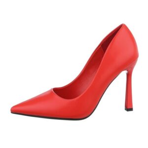 Ital-Design Damen Abendschuhe Elegant High-Heel-Pumps Pfennig-/Stilettoabsatz High Heel Pumps in Rot