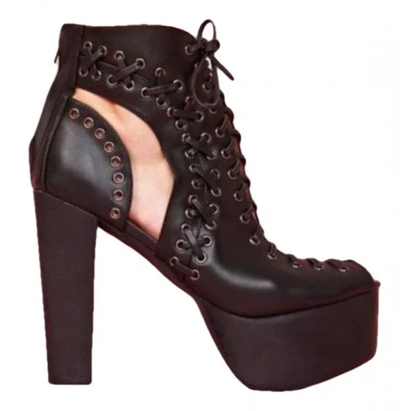 Jeffrey Campbell Leder Stiefel