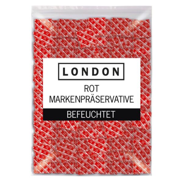 LONDON Rot 100 Kondome