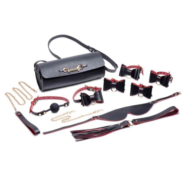 Luxus BDSM-Set mit Reisetasche "Bow"