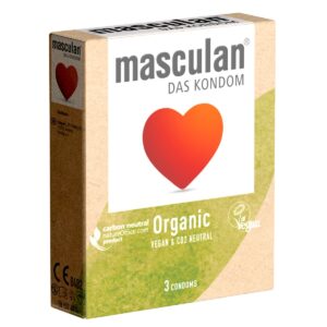 Masculan *Organic* vegane & co²-neutrale Kondome mit und zarter Oberfläche