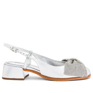 Schutz HIGH-HEELS DOROTHY BOW in Metallic Silver. Size 10, 6, 6.5, 7.5, 8, 8.5, 9, 9.5.