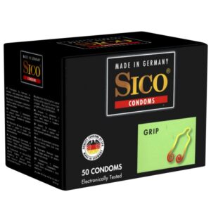 Sico *Grip* Kondome mit verstärktem Rollrand für besseren Sitz, Maxipack